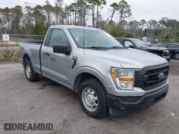 2022 Ford F-150 XL with VIN 1FTMF1CP3NKD75522, listed as a IAAI auction lot 41172250 with 42,956 mi miles. Bid and sale history available at carsss.com. Image 1.