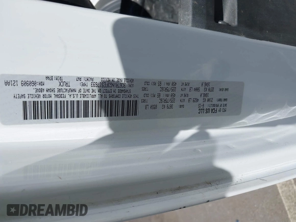 2015 Ram ProMaster Cargo with VIN 3C6TRVNG3FE517693, listed as a IAAI auction lot 42070828 with 219,079 mi miles and . Bid and sale history available at DreamBid. Image 9.