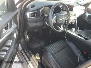 2022 Genesis G70 2.0T with VIN KMTG34TA3NU101875, listed as a Copart auction lot 84599834 with 20,997 mi miles and Salvage Title. Bid and sale history available at DreamBid. Image 8.