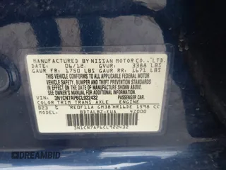 2012 Nissan Versa SV с VIN 3N1CN7AP6CL922432, выставлен на аукционе IAAI как лот 42422588 с пробегом 104 269 миль миль и . История ставок и продаж доступна на DreamBid. Изображение 9.