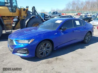 2022 Acura TLX w/A-Spec Package with VIN 19UUB5F54NA005992, listed as a IAAI auction lot 41709228 with 22,134 mi miles. Bid and sale history available at carsss.com. Image 16.