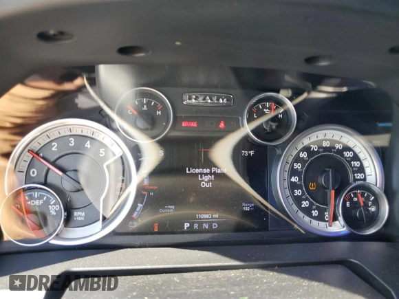 2016 Ram 1500 Big Horn with VIN 1C6RR6LM5GS175056, listed as a Copart auction lot 89002435 with 110,983 mi miles and Salvage Title. Bid and sale history available at carsss.com. Image 9.