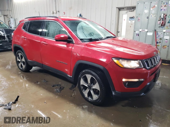 2018 Jeep Compass Latitude with VIN 3C4NJDBB8JT180048, listed as a Copart auction lot 45653135 with 147,279 mi miles and Salvage title. Bid and sale history available at DreamBid. Image 4.