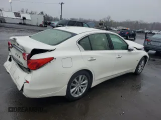 2017 Infiniti Q50 2.0t Premium with VIN JN1CV7AR1HM681670, listed as a Copart auction lot 51450165 with 87,020 mi miles and Salvage Title. Bid and sale history available at carsss.com. Image 3.