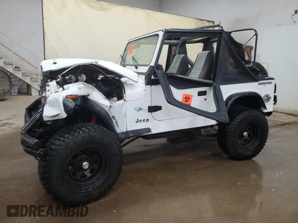 1990 Jeep Wrangler S with VIN 2J4FY19E8LJ541713, listed as a Copart auction lot 60809655 with 134,077 mi miles and Clean title. Bid and sale history available at DreamBid. Image 1.
