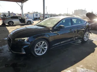 2023 Audi A5 Sportback Premium z VIN WAUABCF59PA027069, wystawiony jako Copart lot #46832675 z przebiegiem 24 097 mil mil oraz Szkoda całkowita • Salvage title. Historia ofert i sprzedaży dostępna na DreamBid. Obrazek 1.