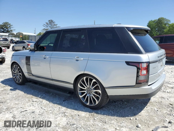 2015 Land Rover Range Rover HSE with VIN SALGS2VFXFA225880, listed as a Copart auction lot 52421555 with Not provided miles and Clean title. Bid and sale history available at DreamBid. Image 2.