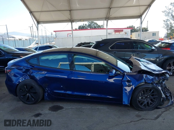 2024 Tesla Model 3 with VIN 5YJ3E1EA0RF745089, listed as a IAAI auction lot 41980217 with 9,851 mi miles and . Bid and sale history available at DreamBid. Image 13.
