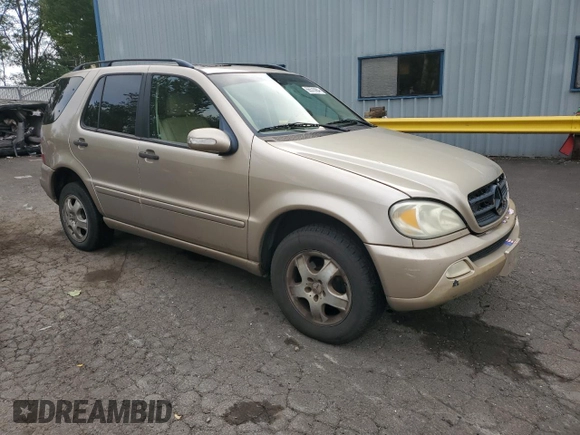 2002 Mercedes-Benz M-Class with VIN 4JGAB54E42A328208, listed as a Copart auction lot 66570984 with 0 mi miles and Salvage Title. Bid and sale history available at carsss.com. Image 4.
