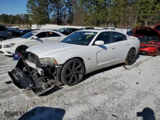 2014 Dodge Charger RT Plus with VIN 2C3CDXCT8EH334154, listed as a Copart auction lot 44622455 with 120,135 mi miles and Salvage Title. Bid and sale history available at carsss.com. Image 1.