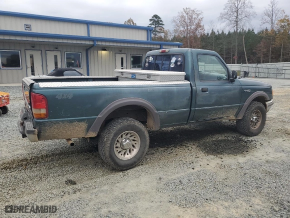 1997 Ford Ranger XLT with VIN 1FTCR11X2VTA87152, listed as a Copart auction lot 81559504 with 261,925 mi miles and Salvage Title. Bid and sale history available at carsss.com. Image 3.