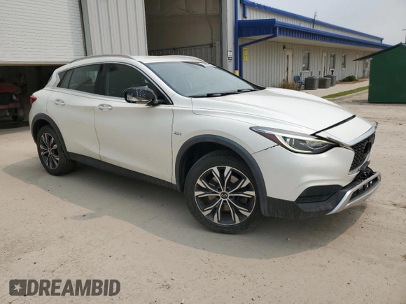 2017 Infiniti QX30 Premium with VIN SJKCH5CR1HA035131, listed as a Copart auction lot 58869955 with 75,983 mi miles and Clean title. Bid and sale history available at DreamBid. Image 4.