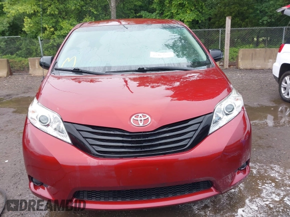 2014 Toyota Sienna L with VIN 5TDZK3DC0ES457242, listed as a IAAI auction lot 42307360 with 86,857 mi miles and . Bid and sale history available at DreamBid. Image 12.