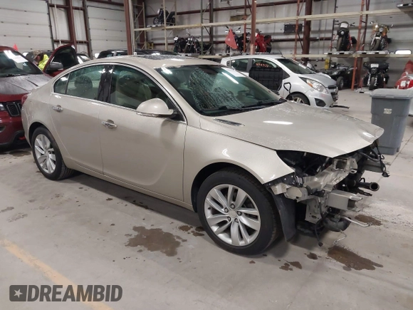 2014 Buick Regal Premium I with VIN 2G4GP5EX1E9187769, listed as a IAAI auction lot 41991917 with 106,320 mi miles and . Bid and sale history available at DreamBid. Image 1.