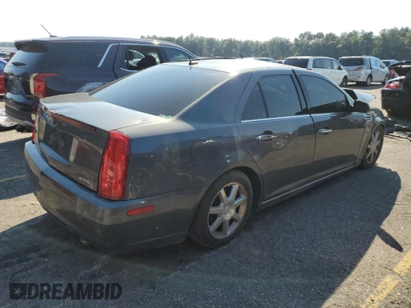 2008 Cadillac STS RWD w/1SB with VIN 1G6DW67V680149418, listed as a Copart auction lot 75661564 with Not Provided miles and Salvage Title. Bid and sale history available at carsss.com. Image 3.