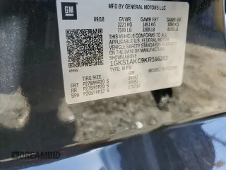 2019 GMC Yukon SLE with VIN 1GKS1AKC9KR166202, listed as a Copart auction lot 50103275 with 55,208 mi miles and Salvage Title. Bid and sale history available at carsss.com. Image 15.