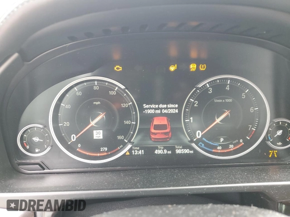2015 BMW X6 xDrive50i with VIN 5UXKU6C51F0F94180, listed as a Copart auction lot 55306944 with 98,590 mi miles and Salvage Title. Bid and sale history available at carsss.com. Image 9.