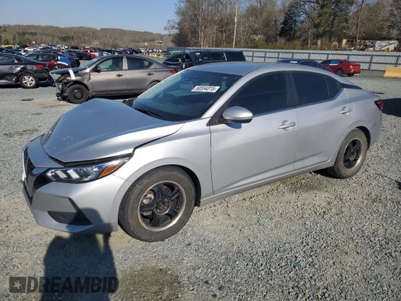 2022 Nissan Sentra S with VIN 3N1AB8BV3NY311279, listed as a Copart auction lot 50554015 with 65,622 mi miles and Salvage Title. Bid and sale history available at carsss.com. Image 1.