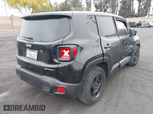 2017 Jeep Renegade Sport z VIN ZACCJAAB8HPF47233, wystawiony jako IAAI lot #42353512 z przebiegiem 88 850 mil mil oraz . Historia ofert i sprzedaży dostępna na DreamBid. Obrazek 4.