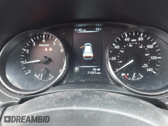 2017 Nissan Rogue S with VIN JN8AT2MVXHW009959, listed as a IAAI auction lot 41940803 with 71,507 mi miles and . Bid and sale history available at DreamBid. Image 7.