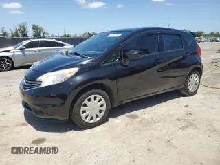 2016 Nissan Note S with VIN 3N1CE2CPXGL371119, listed as a Copart auction lot 55276105 with 83,030 mi miles and Salvage Title. Bid and sale history available at DreamBid. Image 1.