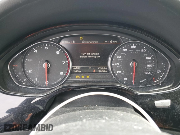 2014 Audi A8 3.0T with VIN WAURGAFD9EN002114, listed as a Copart auction lot 45370105 with 93,753 mi miles and Salvage title. Bid and sale history available at DreamBid. Image 9.