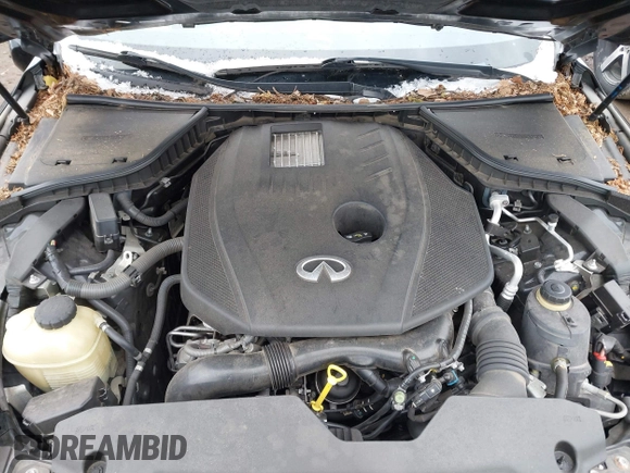 2017 Infiniti Q50 2.0t Premium with VIN JN1CV7AR0HM681837, listed as a IAAI auction lot 41724953 with 55,178 mi miles. Bid and sale history available at carsss.com. Image 10.
