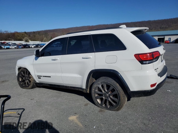 2016 Jeep Grand Cherokee Limited 75th Anniversary with VIN 1C4RJFBG3GC350068, listed as a Copart auction lot 52554675 with 109,985 mi miles and Salvage Title. Bid and sale history available at DreamBid. Image 2.