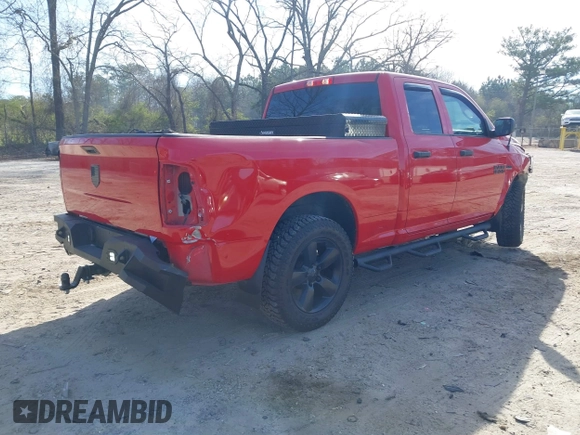 2018 Ram 1500 Express with VIN 1C6RR6FT7JS210237, listed as a IAAI auction lot 41840449 with 101,656 mi miles and . Bid and sale history available at DreamBid. Image 4.