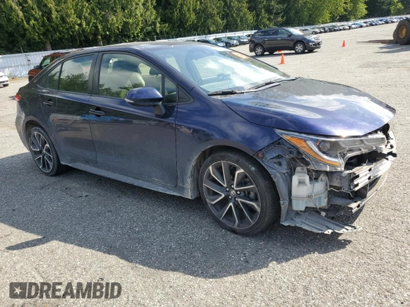 2020 Toyota Corolla SE with VIN JTDP4RCE3LJ004394, listed as a Copart auction lot 55039085 with 98,579 mi miles and Salvage Title. Bid and sale history available at DreamBid. Image 4.
