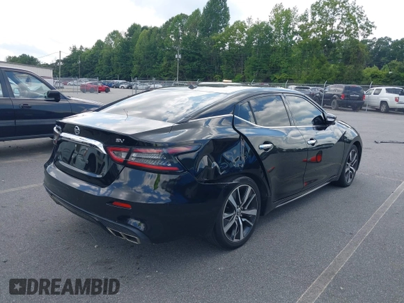 2020 Nissan Maxima SV with VIN 1N4AA6CV5LC364726, listed as a IAAI auction lot 42747680 with 151,806 mi miles and . Bid and sale history available at DreamBid. Image 4.