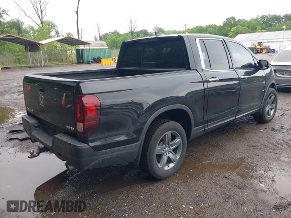 2021 Honda Ridgeline RTL-E with VIN 5FPYK3F75MB015370, listed as a IAAI auction lot 42253586 with 84,188 mi miles and . Bid and sale history available at DreamBid. Image 4.