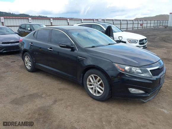 2012 Kia Optima LX with VIN KNAGM4A75C5297194, listed as a IAAI auction lot 41816301 with 119,064 mi miles. Bid and sale history available at carsss.com. Image 1.