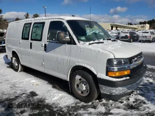 2019 Chevrolet Express Cargo with VIN 1GCWGAFG4K1234090, listed as a Copart auction lot 59241115 with 142,307 mi miles and Salvage title. Bid and sale history available at DreamBid. Image 4.
