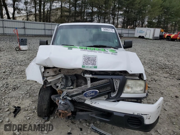 2010 Ford Ranger XL with VIN 1FTKR1ED8APA41341, listed as a Copart auction lot 50963175 with 246,310 mi miles and Salvage Title. Bid and sale history available at DreamBid. Image 5.