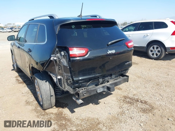 2017 Jeep Cherokee Limited with VIN 1C4PJLDB3HW523076, listed as a IAAI auction lot 41612129 with 94,970 mi miles. Bid and sale history available at carsss.com. Image 6.