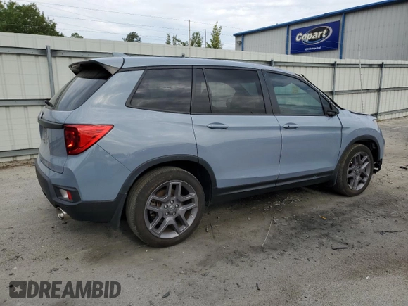 2022 Honda Passport EX-L z VIN 5FNYF7H51NB004450, wystawiony jako Copart lot #54874325 z przebiegiem 33 453 mil mil oraz Szkoda całkowita • Salvage title. Historia ofert i sprzedaży dostępna na DreamBid. Obrazek 3.
