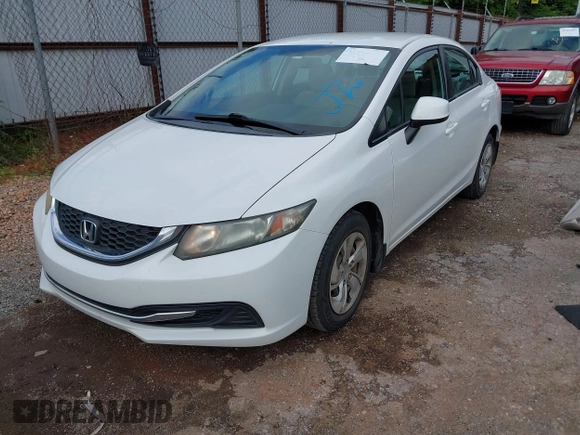 2013 Honda Civic LX with VIN 2HGFB2F58DH601288, listed as a IAAI auction lot 42356662 with 111,403 mi miles and . Bid and sale history available at DreamBid. Image 2.