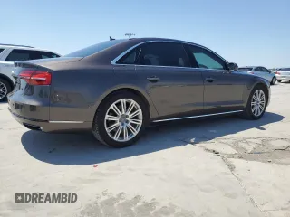 2015 Audi A8 L 4.0T with VIN WAU32AFD9FN032185, listed as a Copart auction lot 53472595 with 45,357 mi miles and Salvage Title. Bid and sale history available at carsss.com. Image 3.
