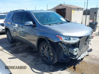 2019 Chevrolet Traverse RS z VIN 1GNERJKW8KJ291418, wystawiony jako IAAI lot #42020904 z przebiegiem 43 130 mil mil oraz . Historia ofert i sprzedaży dostępna na DreamBid. Obrazek 1.