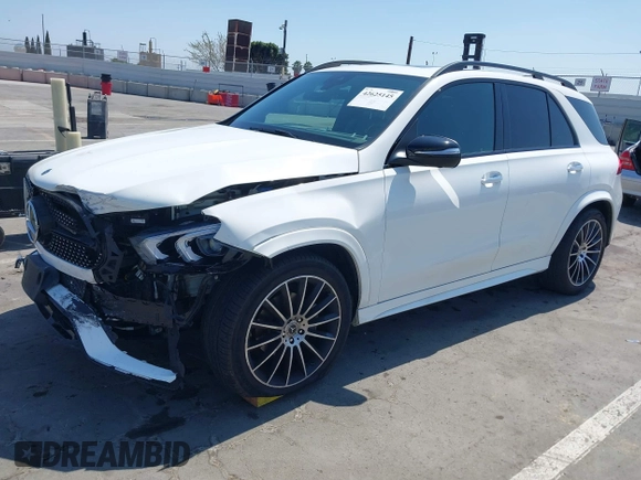 2021 Mercedes-Benz GLE 350 with VIN 4JGFB4JB3MA383309, listed as a IAAI auction lot 42625145 with 52,816 mi miles and . Bid and sale history available at DreamBid. Image 2.