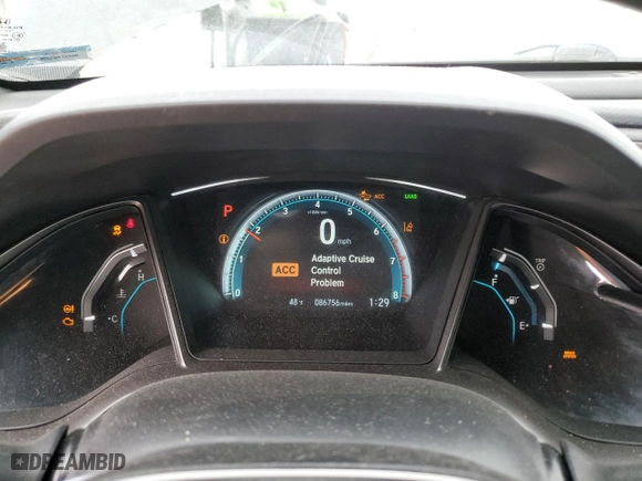 2018 Honda Civic Hatchback EX-L Navi with VIN SHHFK7H86JU210692, listed as a Copart auction lot 86081894 with 86,756 mi miles and Salvage Title. Bid and sale history available at carsss.com. Image 9.
