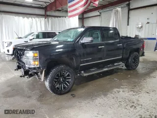 2015 Chevrolet Silverado 1500 LTZ with VIN 3GCUKSEC3FG265042, listed as a Copart auction lot 50980495 with 132,734 mi miles and Salvage Title. Bid and sale history available at carsss.com. Image 1.