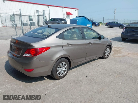 2013 Hyundai Accent GLS with VIN KMHCT4AE1DU358871, listed as a IAAI auction lot 42373080 with 150,443 mi miles and . Bid and sale history available at DreamBid. Image 4.