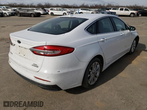 2019 Ford Fusion Hybrid SEL with VIN 3FA6P0MU1KR181007, listed as a Copart auction lot 40117743 with 0 mi miles. Bid and sale history available at carsss.com. Image 3.