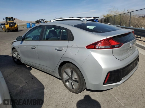 2017 Hyundai Ioniq Blue with VIN KMHC65LC1HU022362, listed as a Copart auction lot 49693105 with 102,550 mi miles and Salvage Title. Bid and sale history available at DreamBid. Image 2.