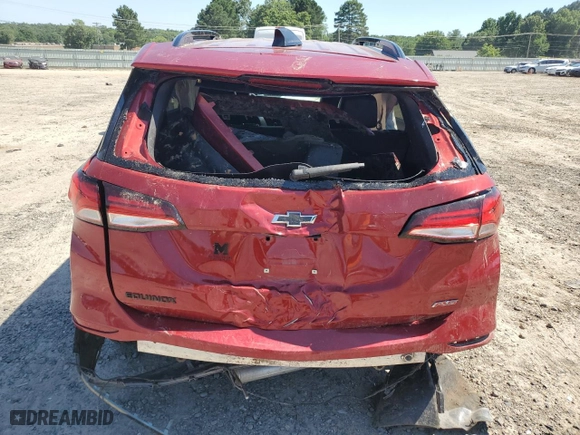 2023 Chevrolet Equinox RS with VIN 3GNAXMEGXPS154626, listed as a Copart auction lot 58684894 with 0 mi miles and Salvage Title. Bid and sale history available at carsss.com. Image 6.