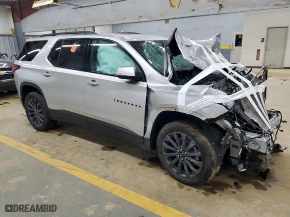2022 Chevrolet Traverse RS with VIN 1GNEVJKWXNJ123375, listed as a Copart auction lot 80450954 with 0 mi miles and Salvage Title. Bid and sale history available at carsss.com. Image 4.