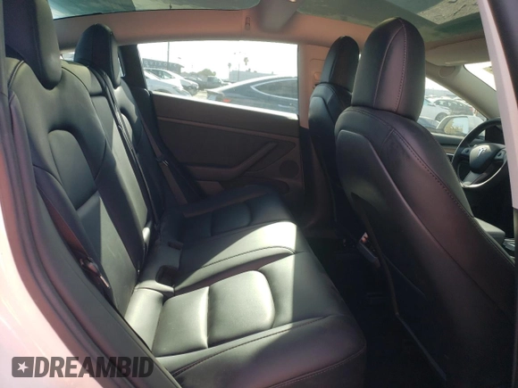 2022 Tesla Model 3 Long Range with VIN 5YJ3E1EB2NF210008, listed as a Copart auction lot 47298585 with 53,753 mi miles and Salvage Title. Bid and sale history available at carsss.com. Image 11.