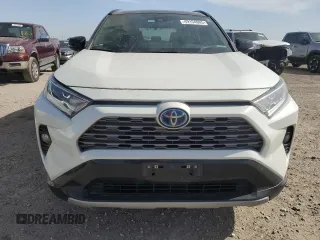 2021 Toyota RAV4 Hybrid XSE with VIN 4T3E6RFV2MU047334, listed as a Copart auction lot 49154605 with 33,588 mi miles and Salvage Title. Bid and sale history available at carsss.com. Image 5.